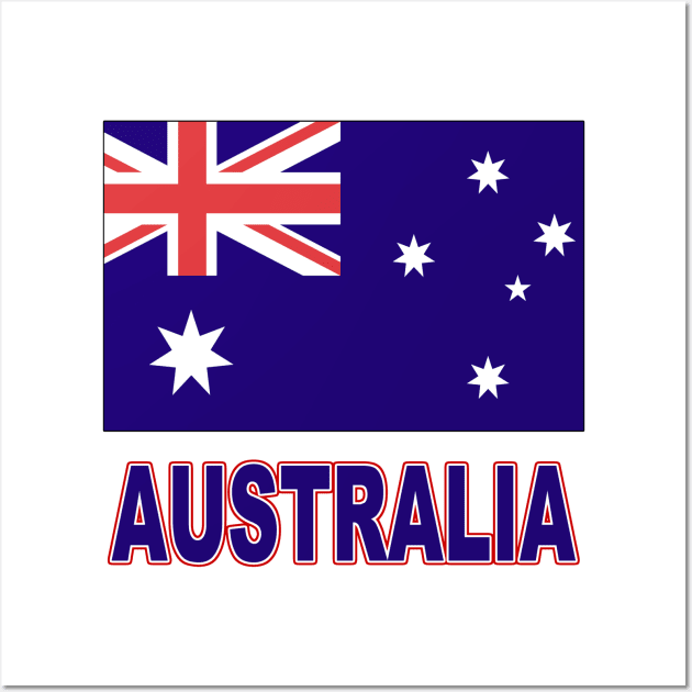 The Pride of Australia - Australian Flag Design Wall Art by Naves